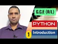 G C E ICT Python Programming Tamil Medium PART 1