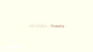 ROSALÍA Memória Official Lyric Video Feat Carminho 