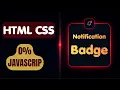 Notification Badge Pulse Animation Tutorial HTML CSS