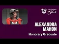 Honorary Graduate Dr Alexandra Mahon