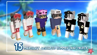 15 Minecraft aesthetic summer skin Couple New Skin
