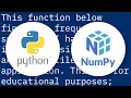 Audio Frequencies in Python