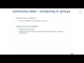 8 Tests for Continuous Data - Comparing 3 Groups