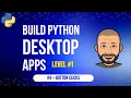 Build Desktop Apps with Python for Beginners - Handle Button Clicks Signals Slots