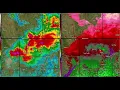 Radar Loop Of The March 5 2026 Fairview-Wichita Tornado Family