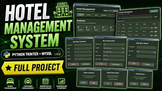 Python Hotel Management System Source Code Python Project Using Tkinter With MySQL Database