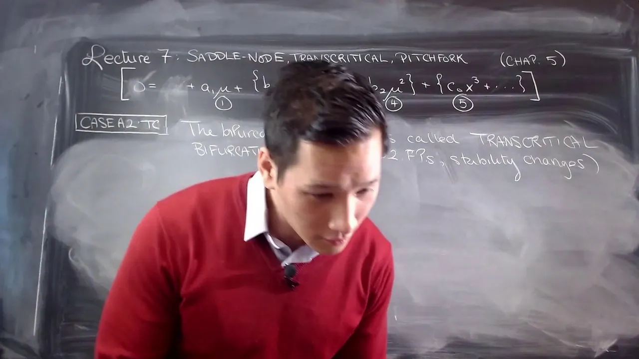 MA30060 Lecture 8 (20-21): transcritical and pitchfork bifurcations
