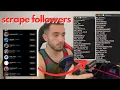 How to scrape usernames from Instagram Followers Followings Likes or Comments