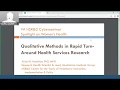 Rapid Qualitative Analysis