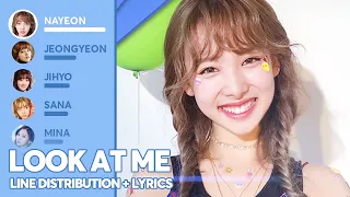 twice look at me line distribution lyrics color coded patreon requested