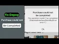Depop Purchase could not be completed Quick fix