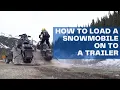 How to Load A Snowmobile onto a Trailer