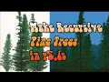 p5 js Tutorial - Recursive Pine Trees