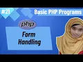 Basic PHP Programs Bangla Part-21 PHP Form on User Input