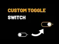Create a Custom Toggle Switch with Pure CSS Tutorial in Hindi CodingWithFun 2020