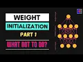 Weight Initialization Techniques What not to do Deep Learning