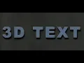 3D Text with html and CSS