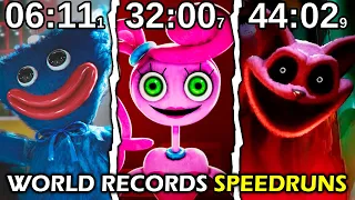 Poppy Playtime Chapter 1 2 3 The REAL World Records SPEEDRUNS No Glitches 