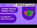 GitHub Copilot Prompt Files Tutorial Code Explanation Playwright Test Automation