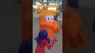 I am the orange fall guys character dancing ￼￼