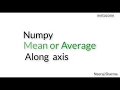 Unit 46 numpy mean or average