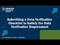 How To Submit Your Data Verification