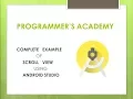 Android scrollview example
