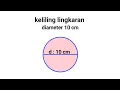 Download Lagu cara mencari keliling lingkaran diameter 10 cm / jari jari 5 cm
