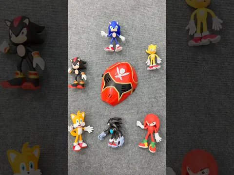 A collection of Sonic figures featuring the full cast of characters