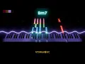 Moonlit - Naniwa Danshi | Piano Cover | Visualizer | Karaoke | MIDI & Sheet Score