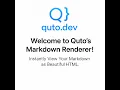 Instantly Render Markdown to HTML Free Offline Markdown Viewer Quto dev