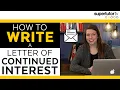 How to Write a Letter of Continued Interest Example TEMPLATES and Tips