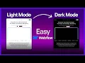 Create Light Dark Mode in Webflow EASY