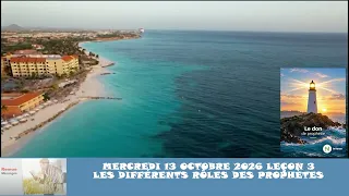 Leçon 3 : Questionnaire Des Jeunes Adultes, Mercredi 14 Octobre 2026, Les différents rôles des proph