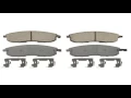 Wagner ThermoQuiet MX1107 Semi Metallic Disc Pad Set With Installation Hard