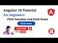 Angular 14 Tutorial For Beginners Click function in Angular Click Event in Angular with Testycodeiz