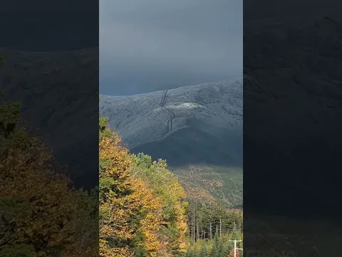 White Mountains With Fall Foliage