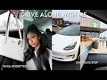 DRIVE WITH ME ON A 5 HOUR SOLO ROAD TRIP funny moments playlist yapping I have a tesla etc