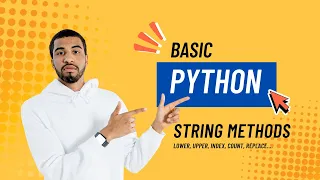 Python for Beginners String Methods lower upper replace count isalpha Index