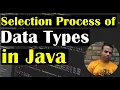 Data Types in JAVA When to Choose Which Data Type What When Why Class