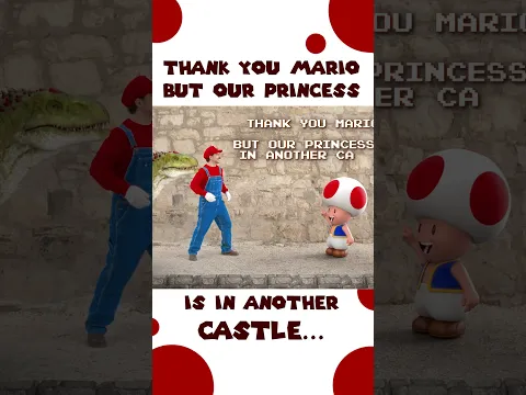 Our Princess is in another CASTLE  #mario #toad #irl