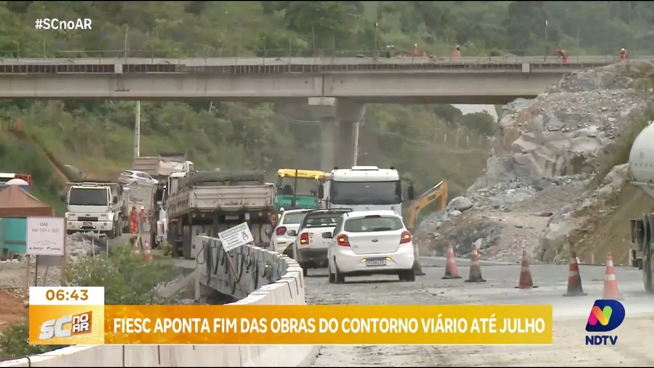 Fiesc prevê fim das obras do Contorno Viário da Grande Florianópolis até julho