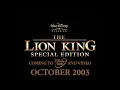 Download Lagu The Lion King: Special Edition VHS \u0026 Disney DVD Trailer (2003, UK)