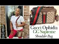 Gucci Ophidia GG Supreme Shoulder Bag Unboxing Review With MOD Shots