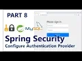 Part 8 Configure the Authentication Provider