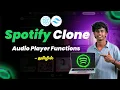 Build Player in React JS with Controls spotify using react java full course in tamil