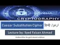 Caesar Cipher Caesar Substitution Cipher Cryptography series Eng - Hindi Tutorial-1