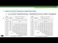 SMACNA Reinforced Duct Sheet Metal Thickness Course Link in Description