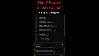 The 7 Basics of JavaScript Part2 Data Types