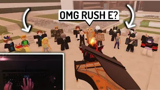 Playing RUSH E on ROBLOX PIANO for Subscribers